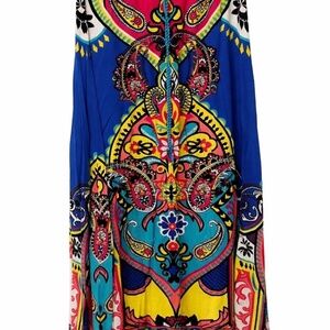 Flying Tomato Colorful Print Long Skirt